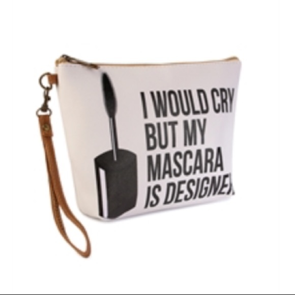 Makeup bag I would cry but my mascara is designer - Picture 2 of 4
